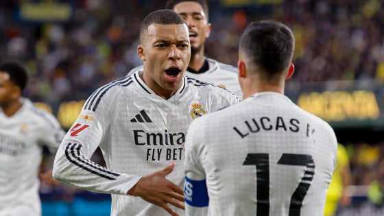 Real Madrid vence al Villarreal con Mbappé y Courtois en plan grande