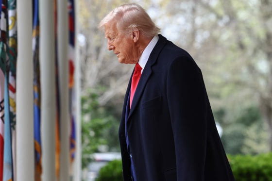 President Trump arrives in the Rose Garden to deliver a speech