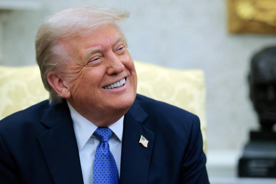 Donald Trump smiles