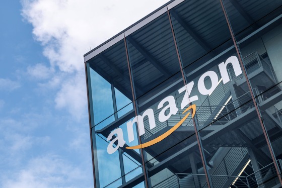 Exterior shot ofAmazon headquarters.