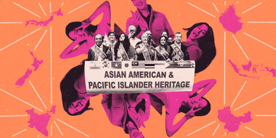 Asian Americans and pacific islanders holding a sign
