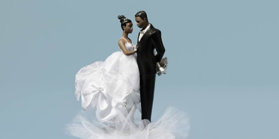 Bride and Groom Wedding Cake Decoration