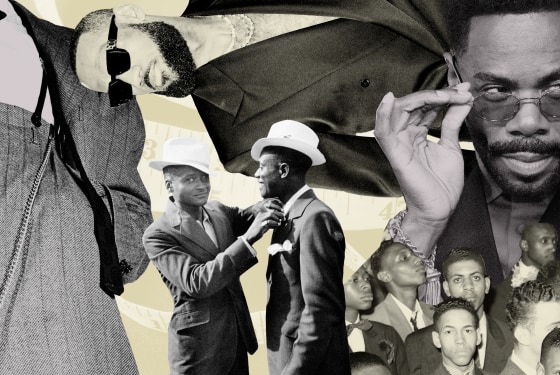 Photo Illustration: Images of Black men's fashion through  history