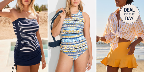 Get BOGO swimwear sets and save up to 60% on warm weather apparel.