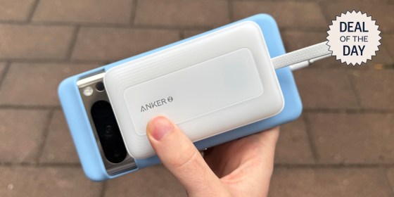 The Anker Zolo has a USB-C charging cable built-in so you’re never without a charging option.