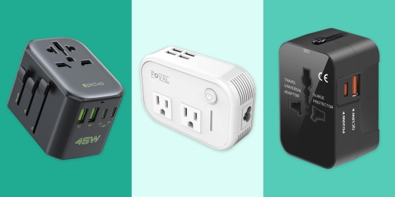 Different countries have different wall outlets — a travel adapter lets you plug in no matter where you are.
