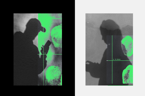 Photo illustration of two silhouettes using phones 