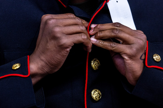 Lima Company Uniform Fitting close up hands