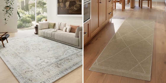You can clean all of these rugs at home using your washing machine, making them a convenient and budget-friendly alternative to traditional rugs.
