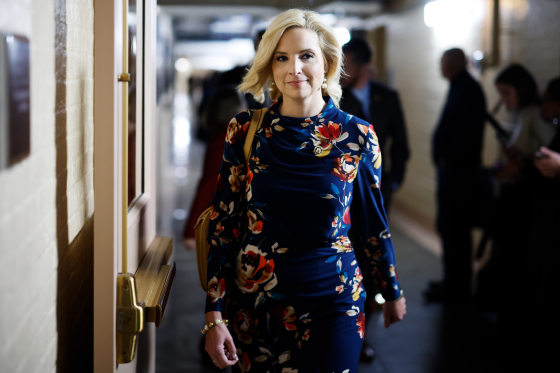 Rep. Ashley Hinson inside the Capitol