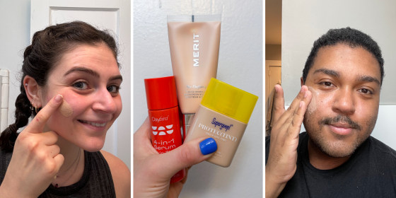 You’ll likely need to try a few tinted sunscreens before finding a formula that matches your skin tone and works with your skin type, experts say.