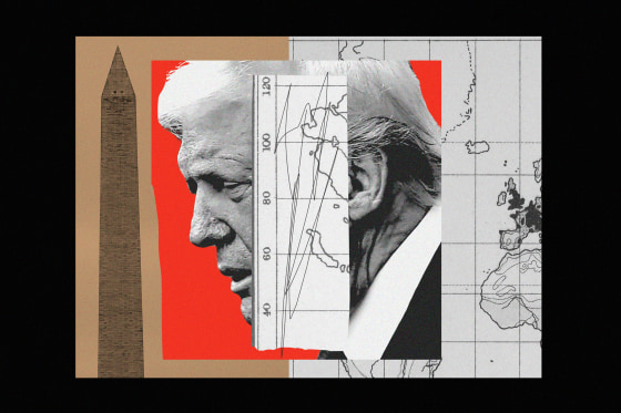 Photo illustration of Donald Trump