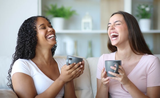 Friends laughing