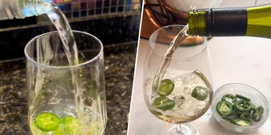 Jalapeños in white wine