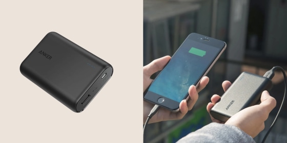 The portable charger is at risk of catching on fire and causing burns or property damage. 