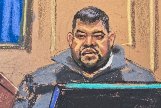 A courtroom sketch of Eddy Garcia