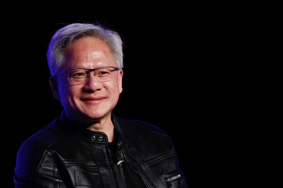 Jensen Huang, smiling.