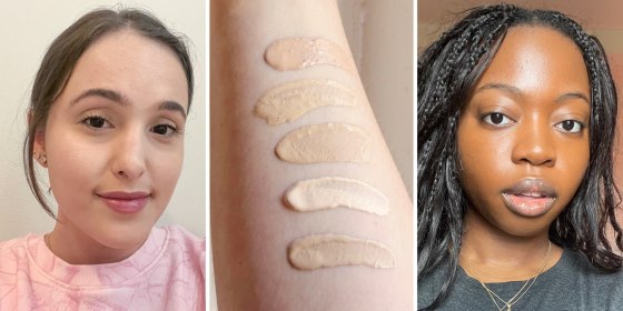 Avoid foundations with heavy and occlusive ingredients like coconut oil, lanolin and cocoa butter if you have acne-prone skin.