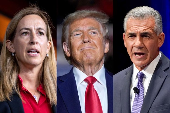 Mikie Sherrill, Donald Trump, Jack Ciattarelli politics political politicians