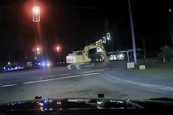 Police in South Carolina engaged in a not-so-hot pursuit as they chased a tractor excavator down a main highway for more than an hour at the speed an average adult walks. The chase reached speeds of 3 mph early Sunday in North Charleston, police said.