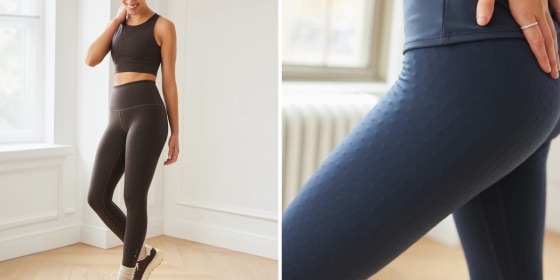 Microbeads woven into the thighs and butt of these leggings offer gentle massage as you move.