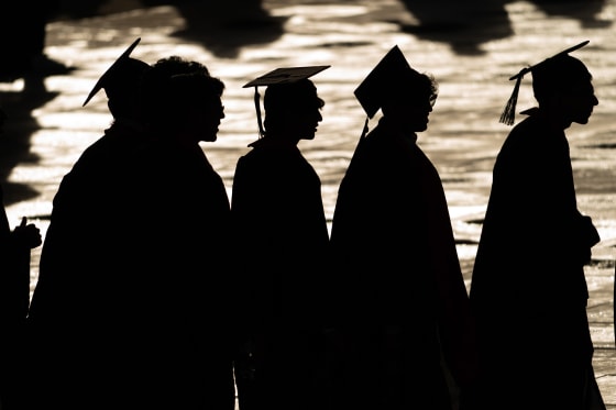 COLLEGE PARK, MD - MAY 22: Graduates arrive to the University o