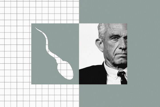 Photo illustration of RFK Jr. and a cut-out image of a "sperm"