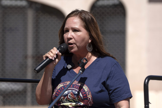 Demonstrators Protest Open-Pit Copper Mine In Arizona Adelita Grijalva politics political politician