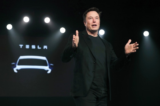 Elon Musk model y unveil unveiling