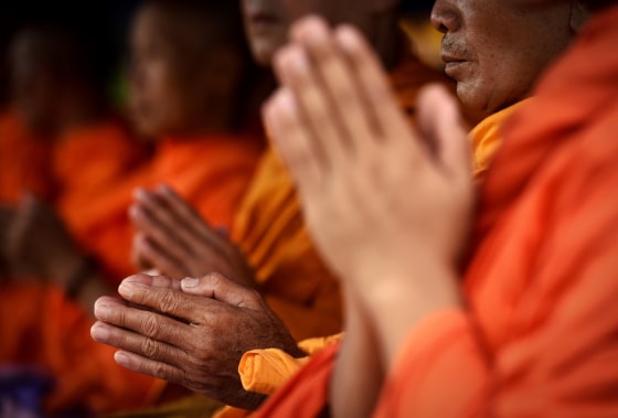 Buddhist monks in Thailand in 2018.