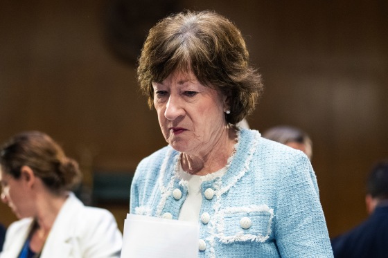 Sen. Susan Collins, R-Maine, at the  Capitol.