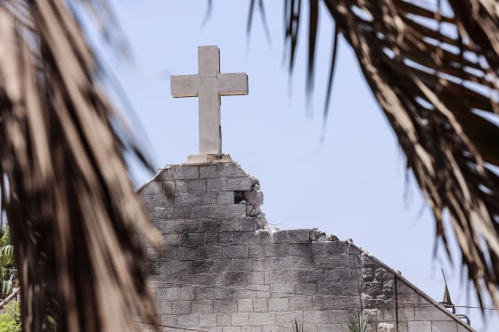 The Latin Patriarchate of Jerusalem said an Israeli strike on Gaza's only Catholic church injured several people on July 17, including the parish priest, as well as causing damage to the building.