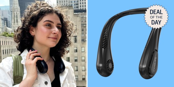 The Comlife Neck Fan is a portable, lightweight solution to the sweaty, muggy summer heat.
