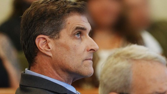 Defendant Dan Serafini listens as a guilty verdict is delivered on July 14, 2025