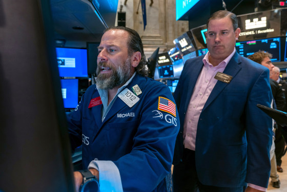 Image: Traders Work On The Floor Of The New York Stock Exchange Day After Trump Announced EU Trade Deal