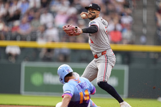 Twins Rockies Baseball carlos correa