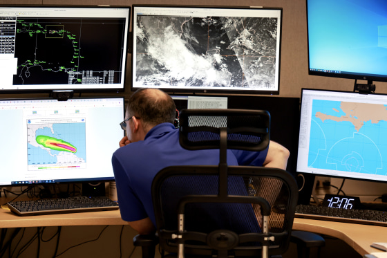 National Hurricane Center Monitors Hurricane Beryl's Activity In The Caribbean