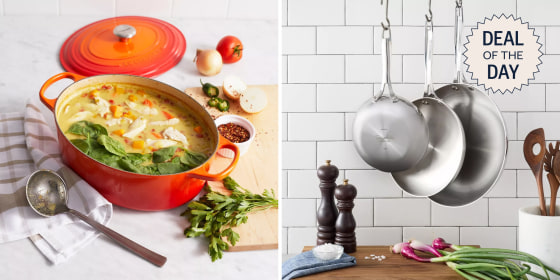 Le Creuset’s eight-quart Dutch oven and more are on sale.