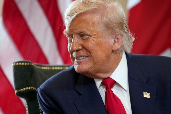President Donald Trump smiles