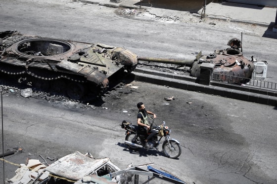 Syria Clashes druze militiaman