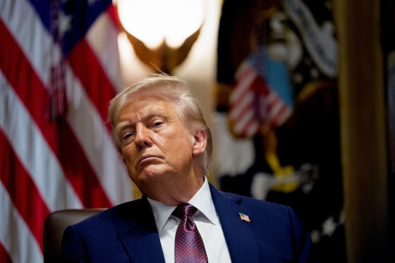 President Donald Trump during a Cabinet meeting at the White House on Aug. 26, 2025.