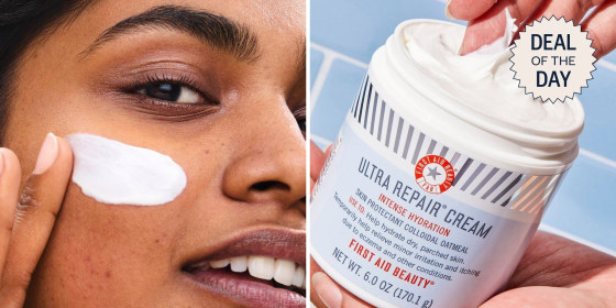 First Aid Beauty’s Ultra Repair Cream contains colloidal oatmeal to hydrate and soothe.