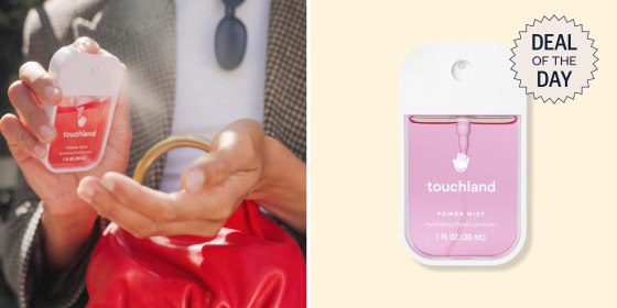 Touchland’s hand sanitizer comes in a variety of fun scents — including wild watermelon, lemon lime and velvet peach.