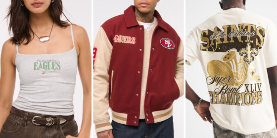 You can shop the collection online and in select Abercrombie & Fitch stores.
