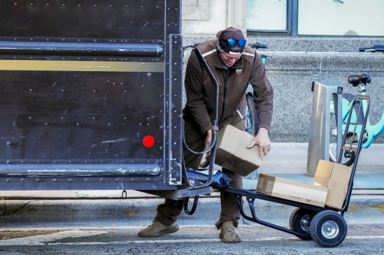 UPS delivery worker.