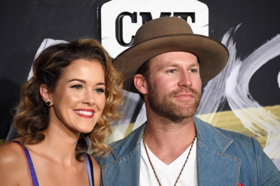 Drake White and his wife Alex White attend the 2018 CMT Music Awards.
