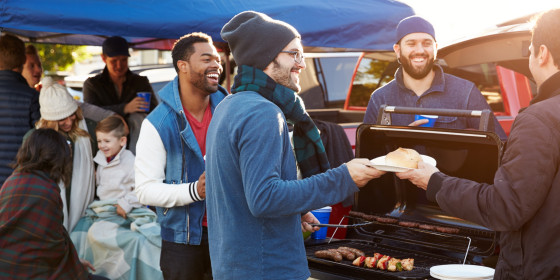 Tailgating can happen anywhere — a parking lot, a backyard, even a wedding — so long as you have the right equipment.
