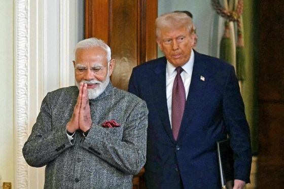 President Donald Trump and Indian Prime Minister Narendra Modi