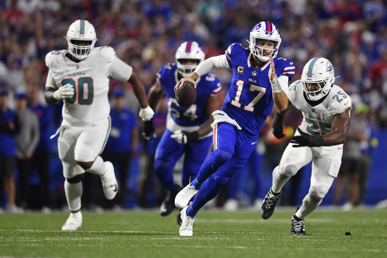 Dolphins Bills Football josh allen