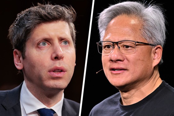 OpenAI Ceo Sam Altman and Nvidia CEO Jensen Huang.